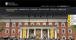 Desktop Screenshot of depauw.edu